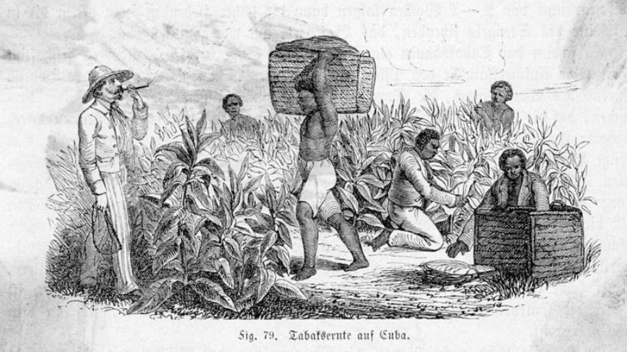 Ilustração de escravizados em Cuba; o país teve sua independência em 1898 - Getty Images