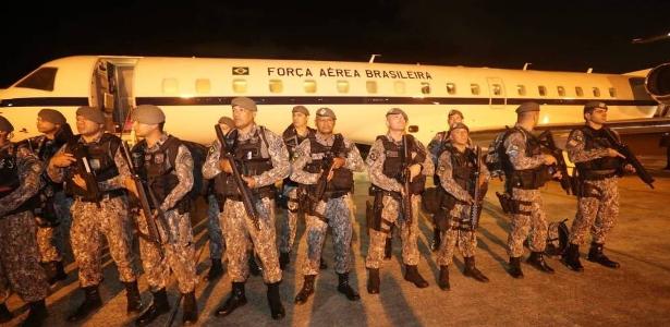Equipe da Força Nacional de Segurança chega ao Rio Grande do Norte 