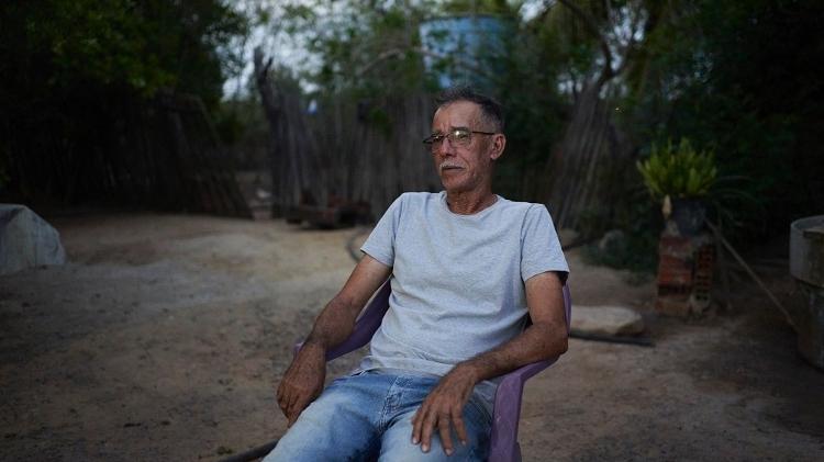 Josafá Antonio dos Santos teme perder suas terras e sua casa com a implantação da eólica 