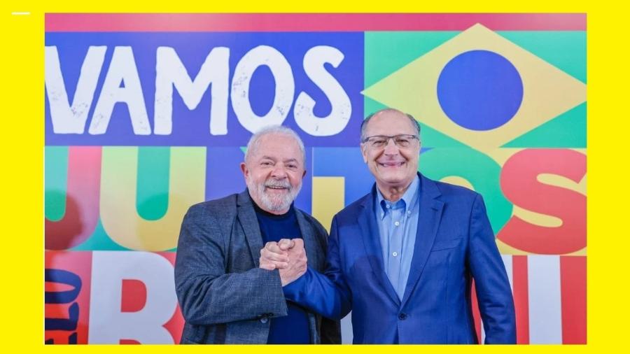 Lula e Alckmin durante lançamento do plano para a indústria
