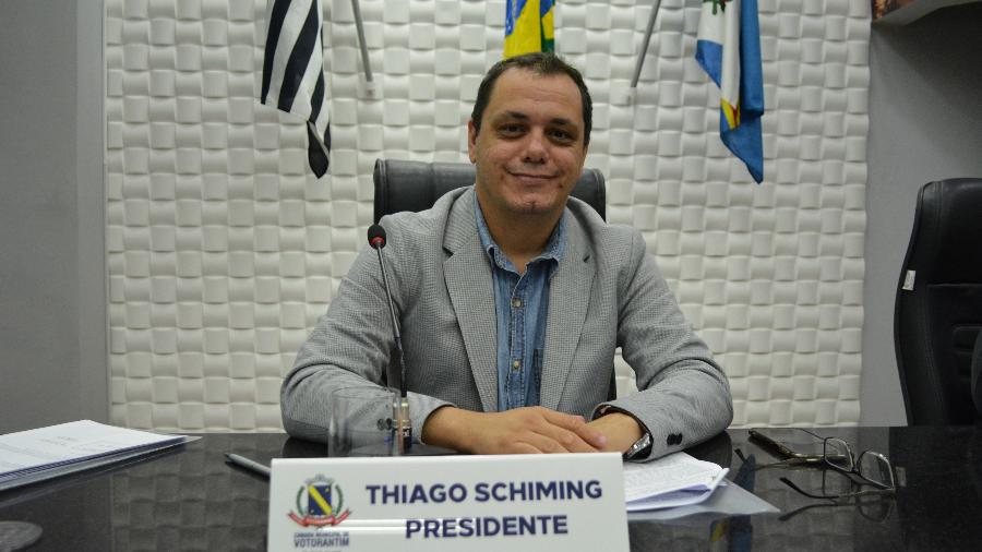 Thiago Schiming, presidente da Câmara de Votorantim (SP)