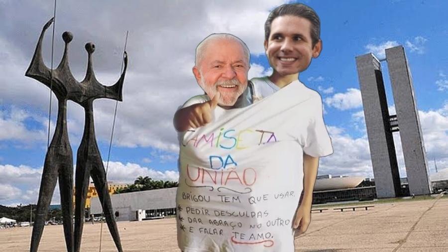 Montagem com Lula, Hugo Motta e a 'camiseta da amizade' na Praça dos Três Poderes; Moraes zerou o placar, mas ainda vem muito jogo duro pela frente