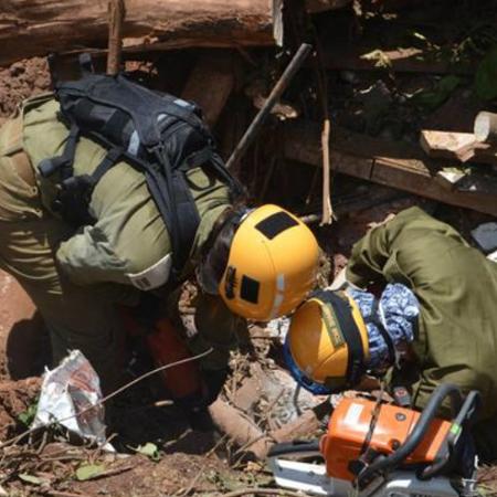 Equipe de resgate israelense busca por vítimas de desastre de Brumadinho - Divulgação