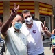 14 out. 2020 - Guilherme Boulos (Psol) participa de evento "Se vira nos 50" na rua 7 de Abril, no centro da cidade. - CELSO LUIX/ESTADÃO CONTEÚDO