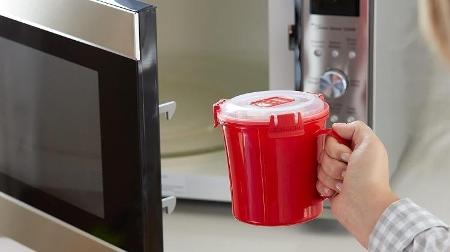 Caneca permite o preparo de diversas receitas no microondas