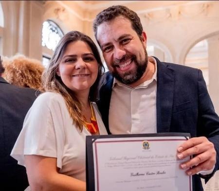 Natalia Szermeta e Guilherme Boulos (PSOL-SP).