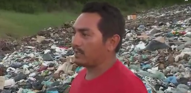 Catador de material reciclável encontrou bebê morto em um lixão no interior da Paraíba - Reprodução/TV Globo