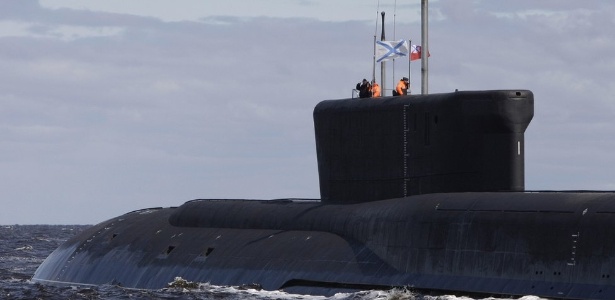 Submarino russo Yuri Dolgoruky - sistema nuclear da Rússia deve ser lançado a partir de submarinos adaptados - AFP