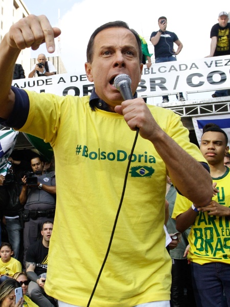 Na campanha de 2018 para o governo de São Paulo, Doria cunhou a expressão BolsoDoria - 21.out.2018 - Fábio Vieira/Estadão Conteúdo