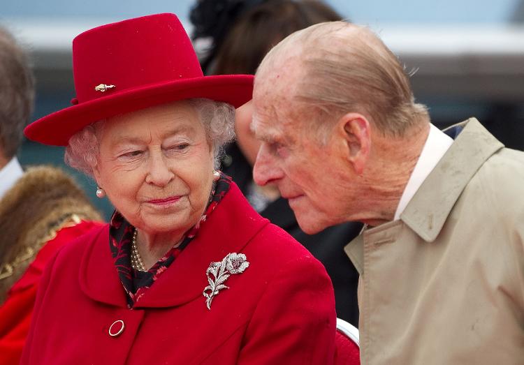 Rainha Elizabeth ao lado do marido, príncipe Philip, em Londres - Paul Hackett - Paul Hackett