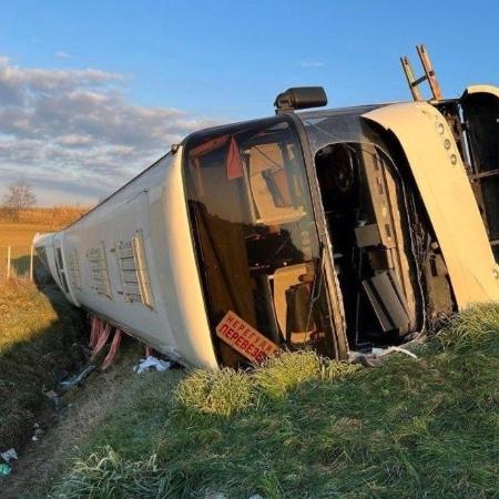 Ônibus com ucranianos sofre acidente na Itália - Reprodução