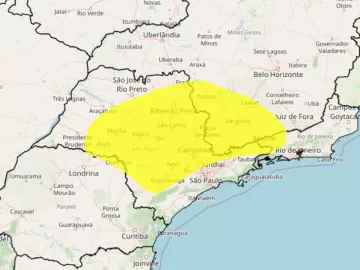 Inmet emite alerta para tempestade com chance de granizo em SP, MG, RJ e PR