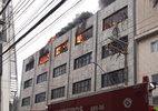 Bombeiros apagam fogo em prédio comercial no Brás, em SP, após quase 12 h - Defesa Civil do Estado/Reprodução