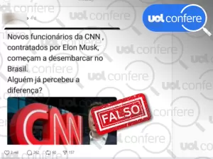 É falso que CNN Brasil tenha novos funcionários contratados por Elon Musk