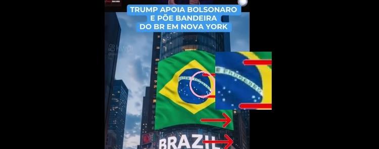 Lema "Ordem e Progresso" tem grafia incorreta em posts falsos; erro é comum em imagens manipuladas por IA