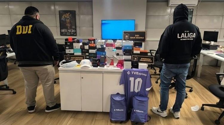 Imagem da operação da policia da Argentina no fim de agosto