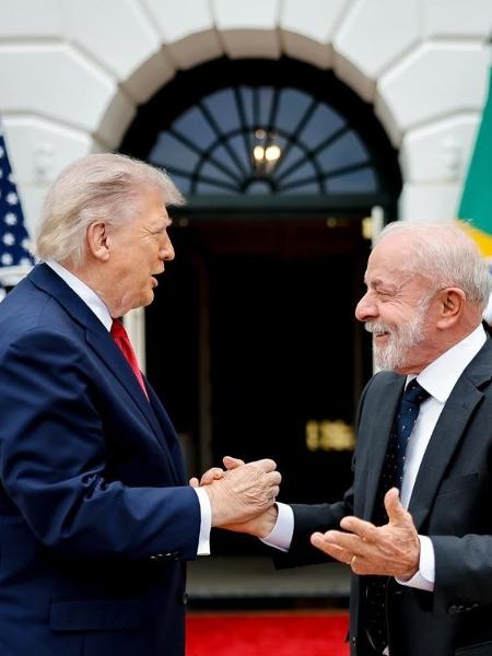 7.mai.2026 - Trump e Lula na Casa Branca 7.mai.2026 - Trump e Lula na Casa Branca