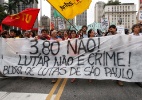 Organizações populares aderem a protesto contra aumento de tarifas em SP - Marlene Bergamo/Folhapress