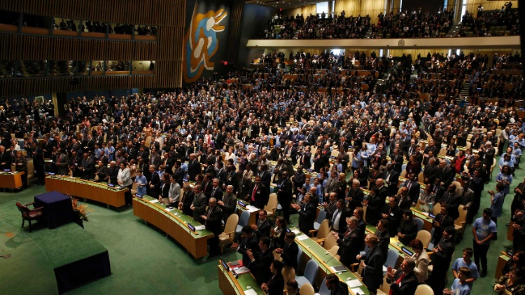 Na ONU, 175 países assinam Acordo de Paris sobre mudanças climáticas - Brendan McDermid/Reuters - Brendan McDermid/Reuters