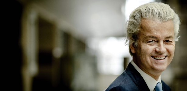 O político holandês Geert Wilders, líder do Partido para a Liberdade (PVV, extrema-direita) - Robin van Lonkhuijsen/ ANP/ AFP