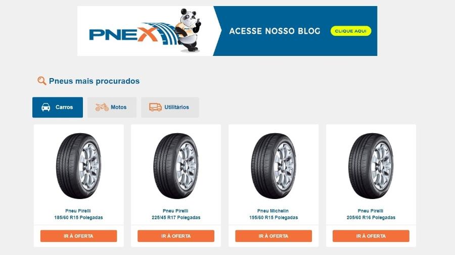Pnex facilita a busca por pneus e serviços automotivos - Divulgação