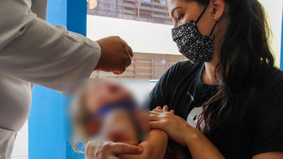 Crianças são vacinadas contra a poliomielite na UBS Fátima de Jesus Viana Rosa, zona norte de São Paulo (SP) - Rogério Galasse/Futura Press/Estadão Conteúdo