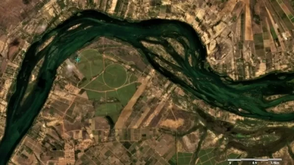 Vista de satélite da barragem de Sobradinho (BA): perdas afetam o rio São Francisco - Planet Scope/Lapis/Ufal - Planet Scope/Lapis/Ufal