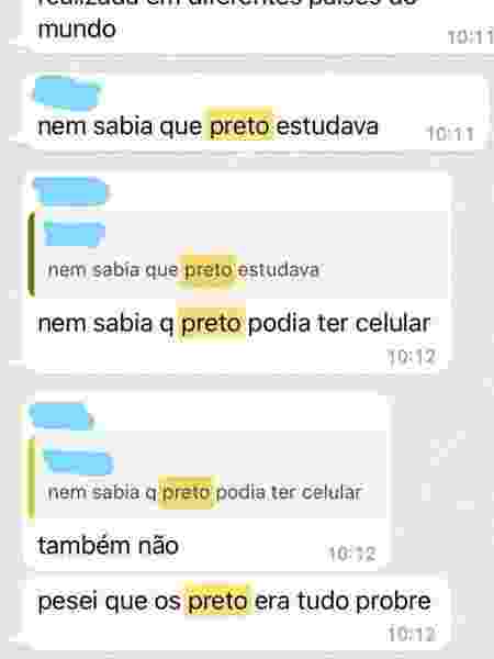 mensagem - Reprodução - Reprodução