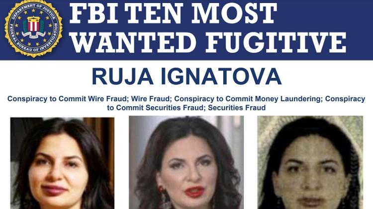 Ruja Ignatova - Replica/FBI - Replica/FBI