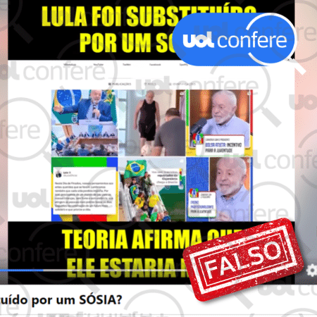 08.nov.2023 - Após cirurgia de quadril do presidente, teoria da conspiração de que Lula morreu e foi substituído voltou a circular nas redes