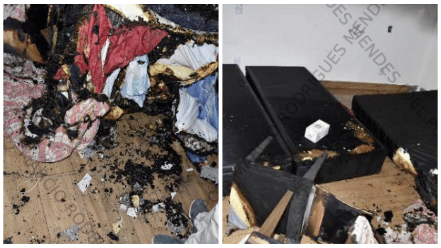 O fogo consumiu móveis, roupas e eletrodomésticos da residência de Orlando no município de Sumaré (SP)  - Reprodução/IC Americana