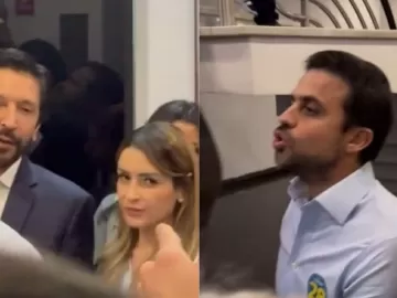 Marçal e Nunes trocam xingamentos antes do início de debate do Flow