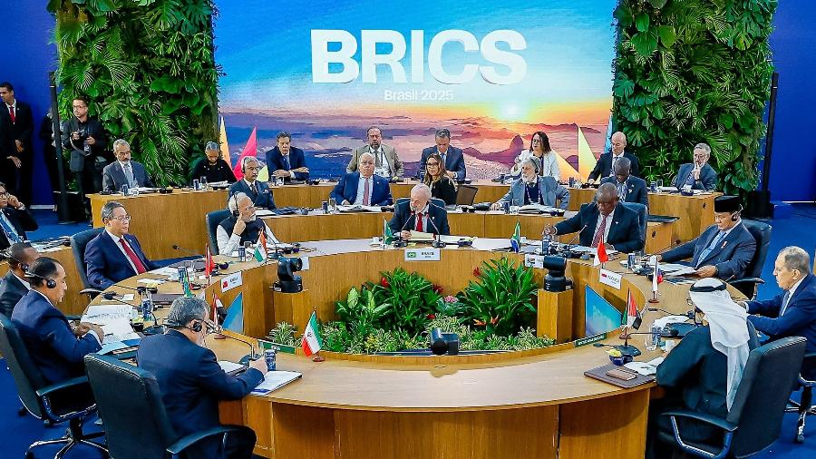 06.jul.2025 - Reunião plenária da Cúpula do Brics no Rio de Janeiro 06.jul.2025 - Reunião plenária da Cúpula do Brics no Rio de Janeiro