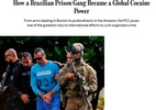 Jornal americano destaca crescimento do PCC: 'Potência global da cocaína'