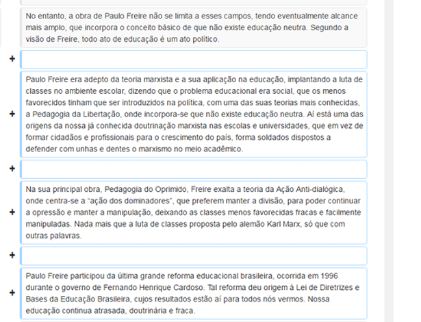 Biografia de Paulo Freire na Wikipédia foi alterada no último dia 28 por rede do governo federal - Reprodução