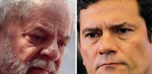 O ex-presidente Lula e Sergio Moro