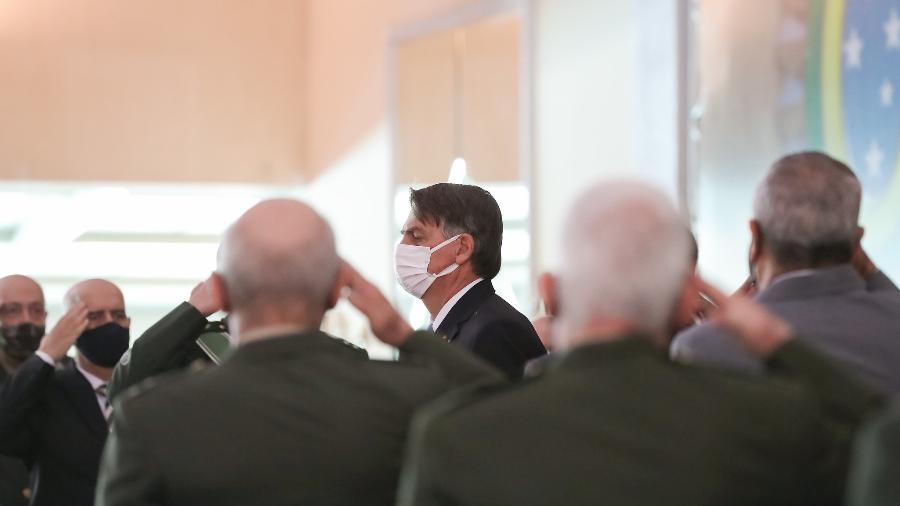 Bolsonaro participa de solenidade de Promoção de Oficiais-Generais das Forças Armadas - Marcos Correa/PR