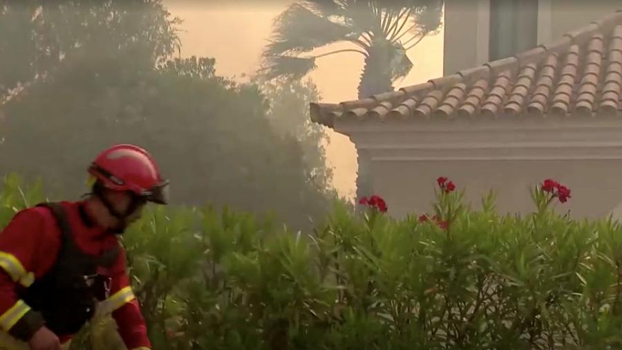 Onda de calor causou incêndios florestais e a morte de pessoas em Portugal - REUTERS TV/Luis Ferreira via REUTERS
