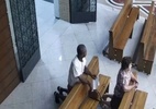 Vídeo: Homem se passa por fiel e furta mulher que rezava em igreja no ES - Reprodução de vídeo