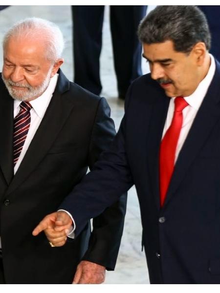 Lula e Maduro em visita do venezuelano a Brasília em 2023 - Marcelo Camargo/Agência Brasil