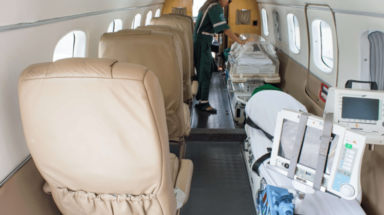 Aeronave pode ser adaptada inclusive para transporte hospitalar