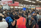 Trem descarrilha na CPTM e estações ficam superlotadas de manhã em SP - Reprodução TV Globo