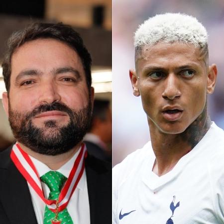 O advogado Willer Tomaz e o jogador Richarlison