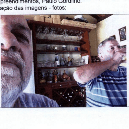 O ex-diretor da OAS Paulo Gordilho e o ex-presidente Luiz Inácio Lula da Silva aparecem em foto feita no sítio de Atibaia - Divulgação/Polícia Federal