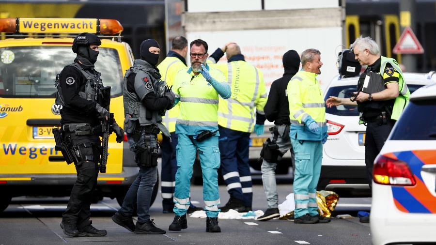 Ataque na cidade de Ultrecht, na Holanda, deixou três mortos e cinco feridos - Robin van Lonkhuijsen / ANP / AFP)