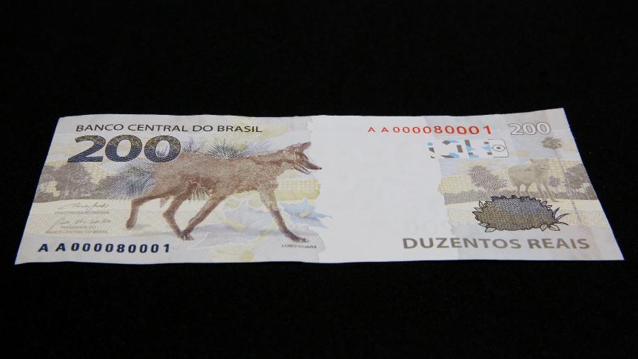 O poder de compra da nota de R$ 200 foi reduzido em 19,6% em dois anos; cédula faz aniversário com circulação tímida no mercado - Divulgação/Banco Central