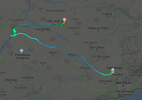 SP: Temporal que causou terror em voo foi previsto; alerta saiu horas antes - Reprodução/FlightRadar24