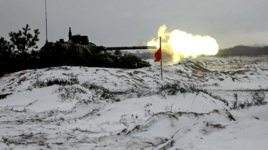 Forças russas participaram de exercícios militares em Belarus, país aliado vizinho da Ucrânia - Russian Defence Ministry