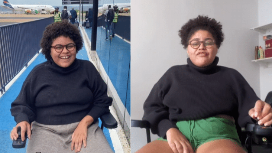 Paloma Alecrim afirma que não conseguiu usar o banheiro PCD em voo da Latam - Instagram/Reprodução