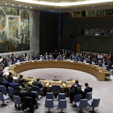 Foto mostra o Conselho de Segurança da ONU - Li Muzi - 14.abr.2018/Xinhua